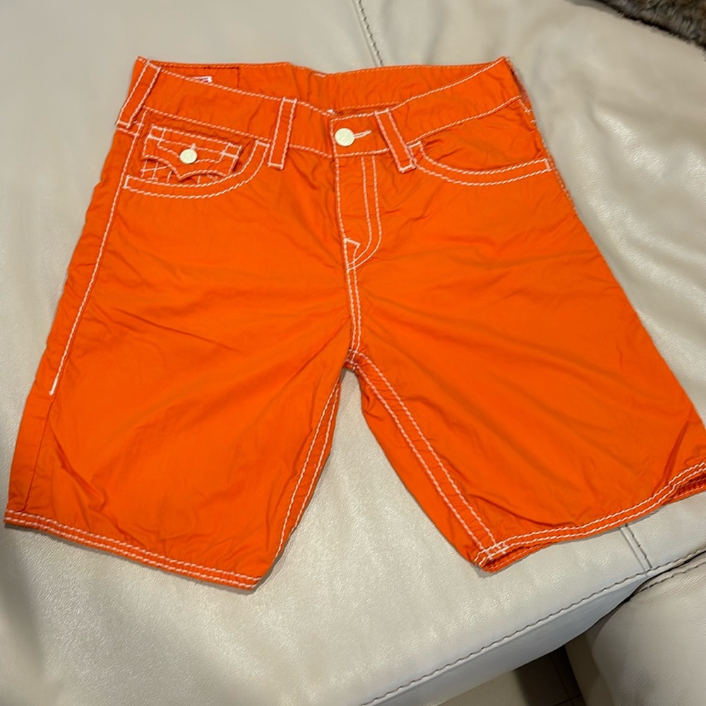 True Religion Orange Shorts